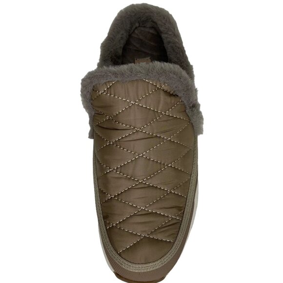Baretraps Womens Faux Fur Slippers Size 7.5-8.5 Taupe Warm Cozy Winter Shoes - Picture 7 of 7